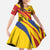 Colombia Football Custom Family Matching Long Sleeve Bodycon Dress and Hawaiian Shirt Todos Somos Colombia LT7 - Wonder Print Shop