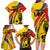 Colombia Football Custom Family Matching Long Sleeve Bodycon Dress and Hawaiian Shirt Todos Somos Colombia LT7 - Wonder Print Shop