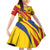 Colombia Football Custom Family Matching Off Shoulder Short Dress and Hawaiian Shirt Todos Somos Colombia LT7 - Wonder Print Shop