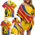 Colombia Football Custom Family Matching Off Shoulder Short Dress and Hawaiian Shirt Todos Somos Colombia LT7 - Wonder Print Shop