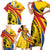 Colombia Football Custom Family Matching Short Sleeve Bodycon Dress and Hawaiian Shirt Todos Somos Colombia - Wonder Print Shop