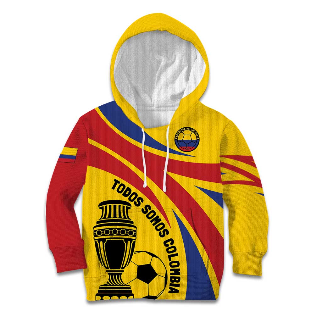 Colombia Football Custom Kid Hoodie Todos Somos Colombia - Wonder Print Shop