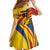 Colombia Football Custom Kid Short Sleeve Dress Todos Somos Colombia - Wonder Print Shop