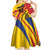 Colombia Football Custom Kid Short Sleeve Dress Todos Somos Colombia - Wonder Print Shop