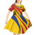 Colombia Football Custom Kid Short Sleeve Dress Todos Somos Colombia - Wonder Print Shop