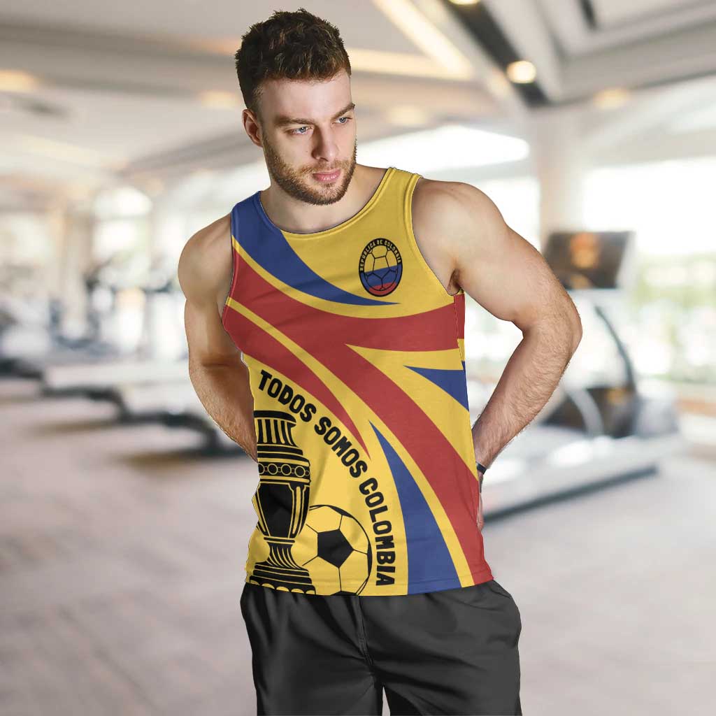 Colombia Football Custom Men Tank Top Todos Somos Colombia - Wonder Print Shop