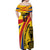 Colombia Football Custom Off Shoulder Maxi Dress Todos Somos Colombia - Wonder Print Shop