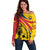 Colombia Football Custom Off Shoulder Sweater Todos Somos Colombia - Wonder Print Shop