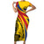 Colombia Football Custom Short Sleeve Bodycon Dress Todos Somos Colombia - Wonder Print Shop