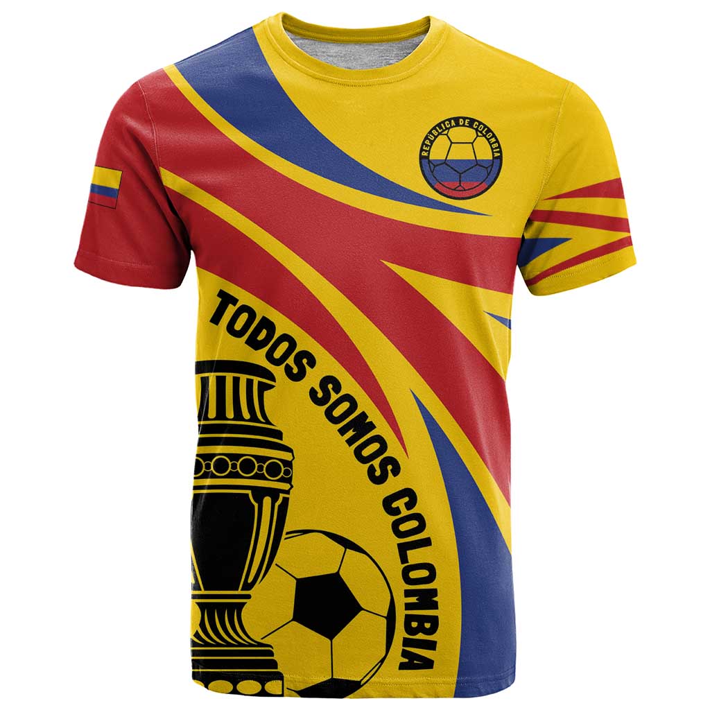 Colombia Football Custom T Shirt Todos Somos Colombia - Wonder Print Shop