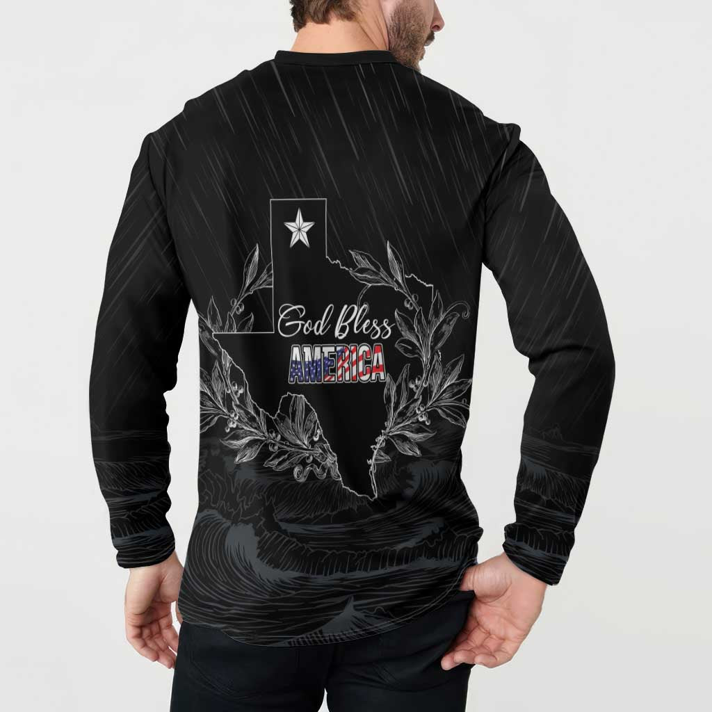 Pray for Texas Hill Country Button Sweatshirt - Wonder Print Shop