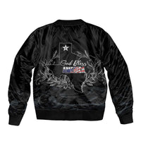 Pray for Texas Hill Country Sleeve Zip Bomber Jacket - Wonder Print Shop
