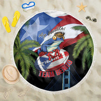 Ay Bendito! Benito Bowl Proud Boricua Beach Blanket