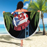 Ay Bendito! Benito Bowl Proud Boricua Beach Blanket