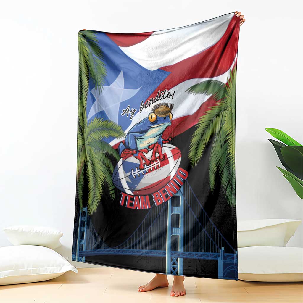 Ay Bendito! Benito Bowl Proud Boricua Blanket