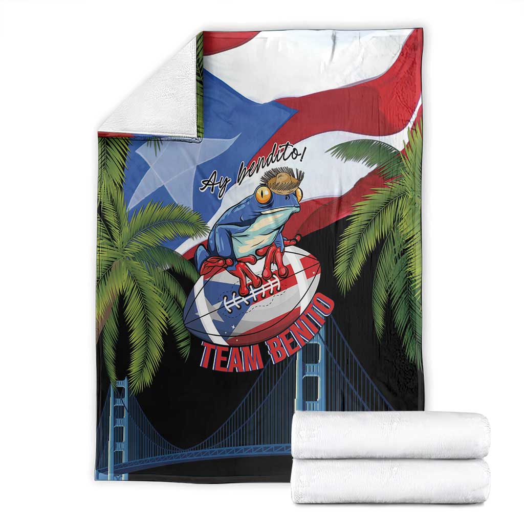 Ay Bendito! Benito Bowl Proud Boricua Blanket