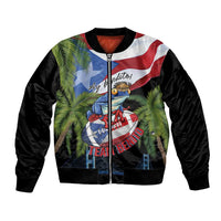 Ay Bendito! Benito Bowl Proud Boricua Bomber Jacket