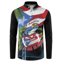 Ay Bendito! Benito Bowl Proud Boricua Button Sweatshirt