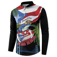 Ay Bendito! Benito Bowl Proud Boricua Button Sweatshirt