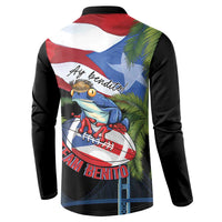 Ay Bendito! Benito Bowl Proud Boricua Button Sweatshirt