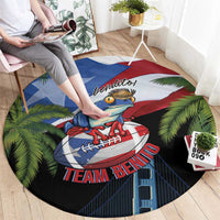 Ay Bendito! Benito Bowl Proud Boricua Round Carpet