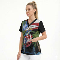 Ay Bendito! Benito Bowl Proud Boricua Scrub Top