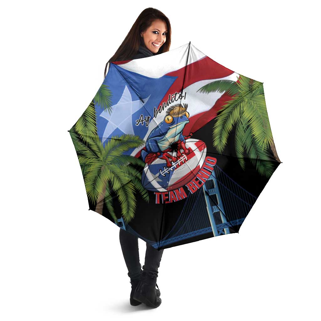 Ay Bendito! Benito Bowl Proud Boricua Umbrella