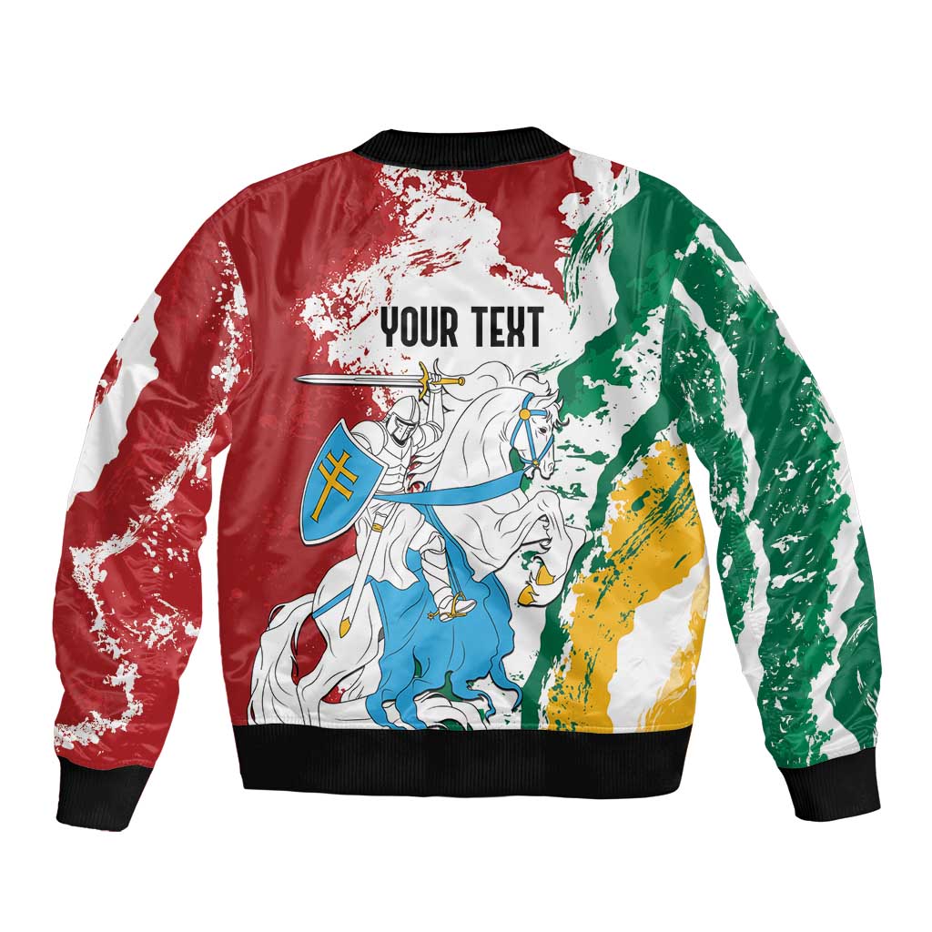 Lithuania Personalized Bomber Jacket Lietuvos Artsy Vytis