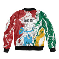 Lithuania Personalized Bomber Jacket Lietuvos Artsy Vytis