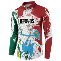 Lithuania Personalized Button Sweatshirt Lietuvos Artsy Vytis