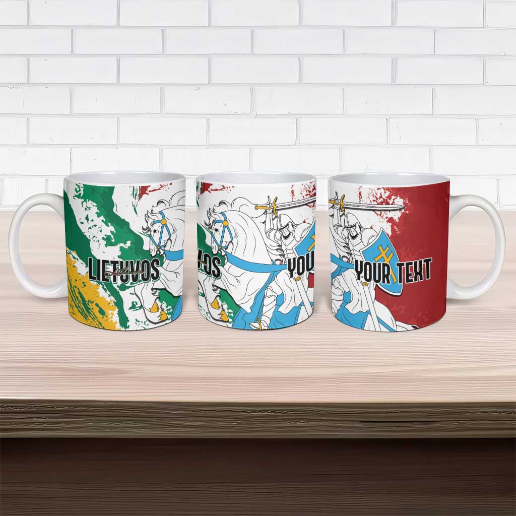 Lithuania Personalized Ceramic Mug Lietuvos Artsy Vytis