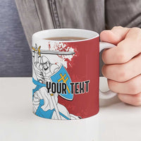 Lithuania Personalized Ceramic Mug Lietuvos Artsy Vytis
