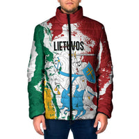 Lithuania Personalized Padded Jacket Lietuvos Artsy Vytis