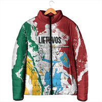 Lithuania Personalized Padded Jacket Lietuvos Artsy Vytis