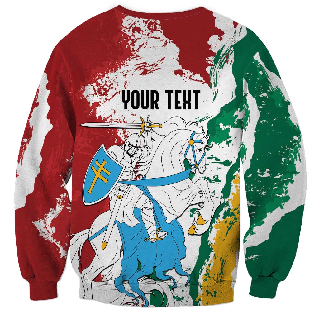 Lithuania Personalized Sweatshirt Lietuvos Artsy Vytis