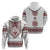 Ukraine Vyshyvanka Inspired Patterns Hoodie White