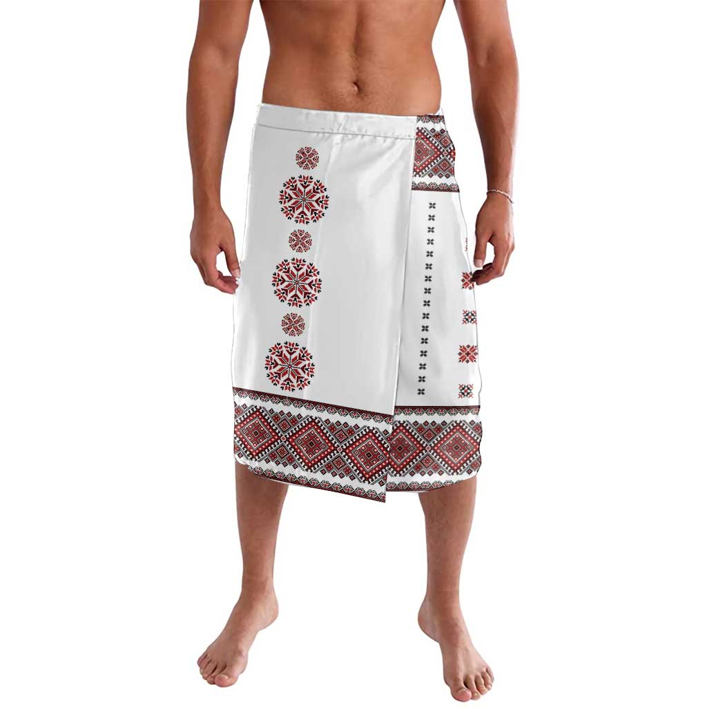 Ukraine Vyshyvanka Inspired Patterns Lavalava White