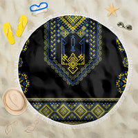 Ukraine Vyshyvanka Inspired Patterns Beach Blanket Ukraini Colors