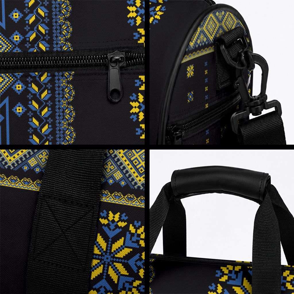 Ukraine Vyshyvanka Inspired Patterns Duffle Bag Ukraini Colors