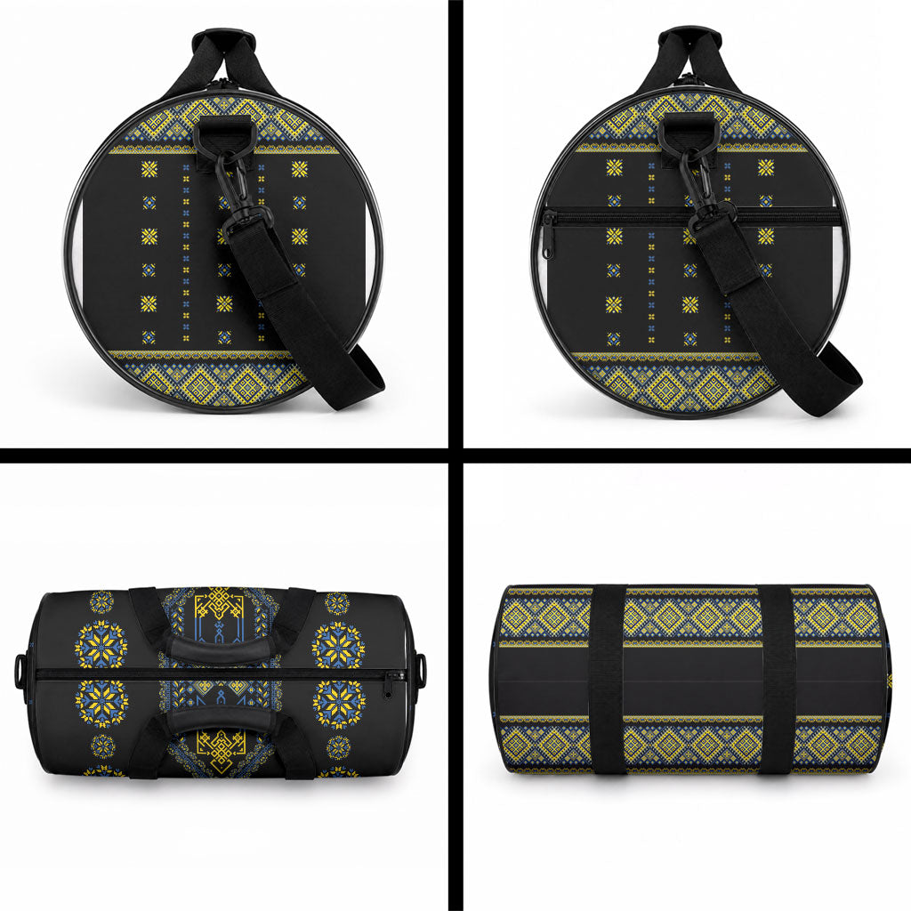 Ukraine Vyshyvanka Inspired Patterns Duffle Bag Ukraini Colors