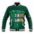 Personalised Ireland Rugby 2023 Baseball Jacket Celtic Cross Mix Shamrocks LT7 - Wonder Print Shop