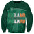 Personalised Ireland Rugby 2023 Sweatshirt Celtic Cross Mix Shamrocks - Wonder Print Shop