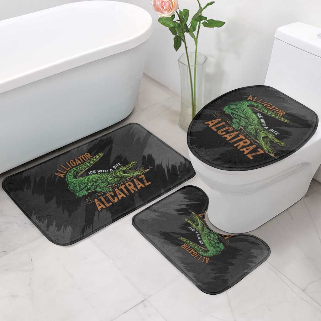 Alligator Alcatraz Bathroom Set ICE With A Bite - Wonder Print Shop