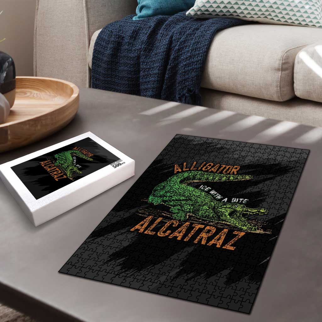 Alligator Alcatraz Puzzle ICE With A Bite - Wonder Print Shop