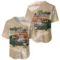 Alligator Alcatraz Retro Baseball Jersey The Swamp - Wonder Print Shop