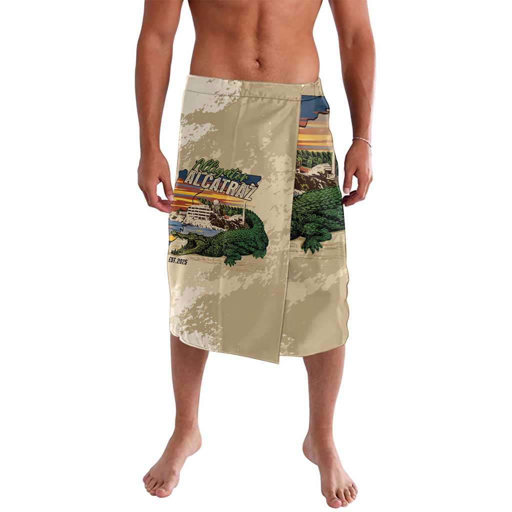 Alligator Alcatraz Retro Lavalava The Swamp - Wonder Print Shop