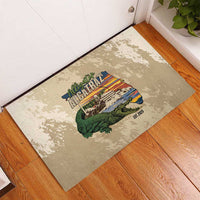 Alligator Alcatraz Retro Rubber Doormat The Swamp - Wonder Print Shop