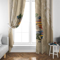 Alligator Alcatraz Retro Window Curtain The Swamp - Wonder Print Shop