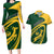 Personalised South Africa Rugby 2023 Couples Matching Long Sleeve Bodycon Dress and Hawaiian Shirt Bokke Champions Sporty Dynamics LT7 - Wonder Print Shop