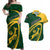 Personalised South Africa Rugby 2023 Couples Matching Off Shoulder Maxi Dress and Hawaiian Shirt Bokke Champions Sporty Dynamics LT7 - Wonder Print Shop